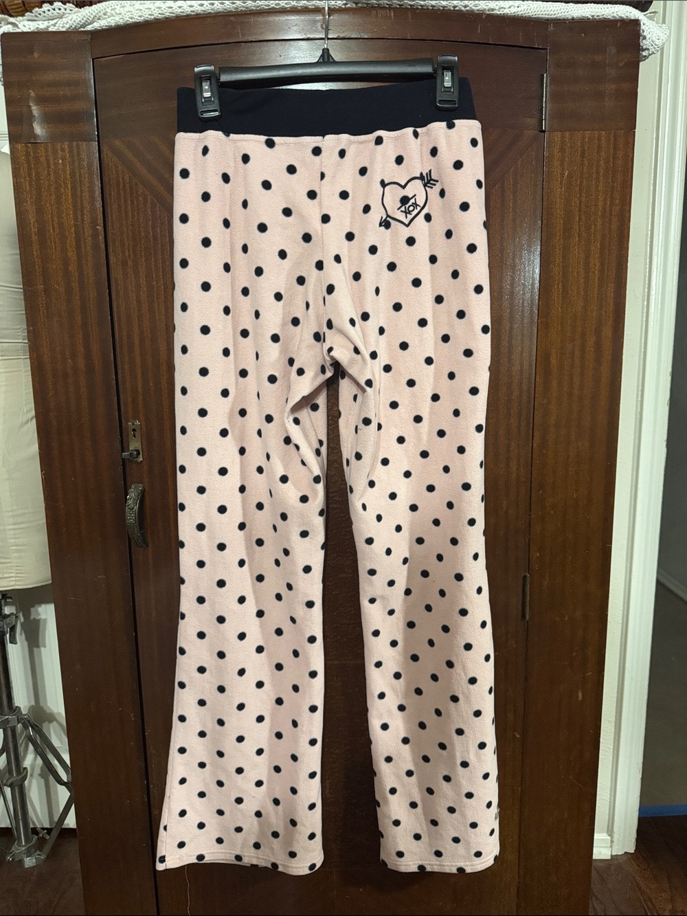 Pink Polka Dot Pajama Pants